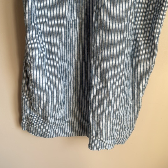 Faherty Gemina Blue Striped Linen Mini Dress XS - Picture 9 of 12